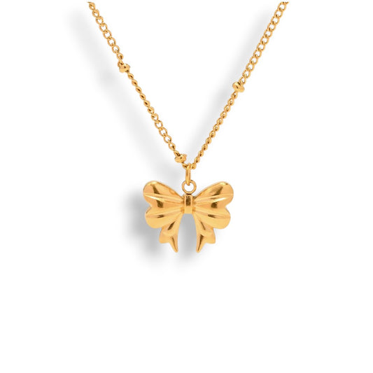 Bow necklace